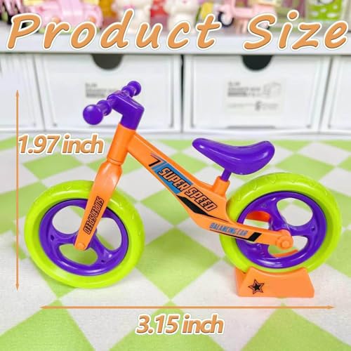 12 Pack Mini Assembly Balance Bike Toys, Bulk Party Favors and Birthday Return Gifts, Classroom Rewards, School Prizes, Mini Fidget Toys and Game Prizes for Children’s Goodie Bags