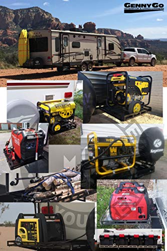 image for Mount-n-Lock GennyGo RV 4-Inch Bumper-Mounted Generator and Cargo Carr