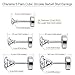 Charisma Womens Stainless Steel Stud Earrings Round Clear Cubic Zirconia Inlaid, 3mm-7mm (5 Pairs)