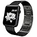 Apple Watch Band, Biaoge Milanese Stainless Steel Band Strap Bracelet Replacement with Hand Removable Jewelry Clasp for Apple Watch Series 2 and Series 1 (42mm Black)