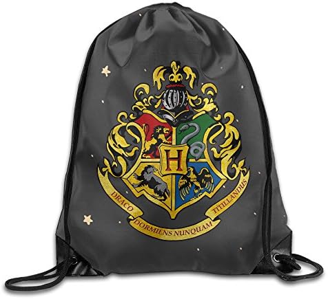 Yotopola99 Unisex Unisex Harry Potter Hogwarts Logo Gym Drawstring Sack Bags Backpack