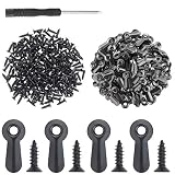 Powlankou 60-Piece 1/4-20 Nylon Insert Lock Nuts - 304 Stainless Steel Hex Nuts