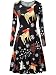 KIRA Christmas Party Dresses, Womens Reindeer Print Casual Flare Swing Dress …