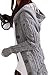 SKCUTE Mid-Long Sweaters Warm Knitted Bleted Casual Gray One Size Colorful