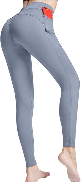 Amazon Wave The Stone ヨガパンツ ポケット付き ヨガレギンス レディース ハイウエスト ストレッチ 速乾 吸水 スポーツウェア 人気 普段着スポーツレギンス スポーツウェアレディース 2pka9 フィットネス トレーニング ロングパンツ 通販