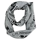 NHL Los Angeles Kings Sheer Infinity Scarf, One Size, Gray