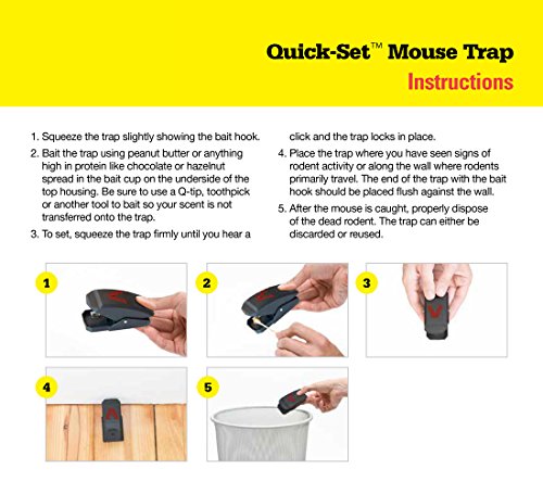 Victor Quick-Set Mouse Trap - 6 Pack (12 Traps) M137 - One touch set