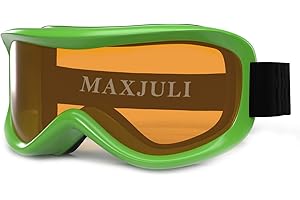 MAXJULI Kids Ski Goggles - Helmet Compatible Snow Goggles for Baby &Toddler with 100% UV Protection Age 0-4 4301