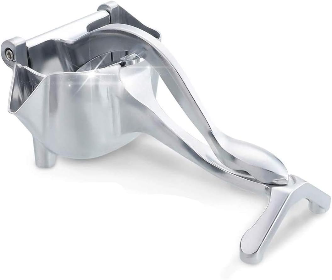 Dusdombr Manual Fruit Juicer, Stainless Steel Alloy Lemon Squeezer, Hand Press Detachable Easy Fresh Fruit Juicer Press Handheld Fruit Juice Squeezer for a Healthy DIY Citrus Juicer