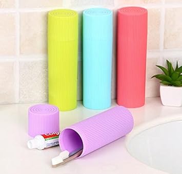 ON GATE Portable Travel Toothbrush Toiletries Stationery Holder Storage Box(set of 2)