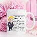 YouNique Designs 20 Year Anniversary Coffee Mug for Her, 11 Ounces, Trump Mug, 20th Wedding Anniversary Cup For Wife