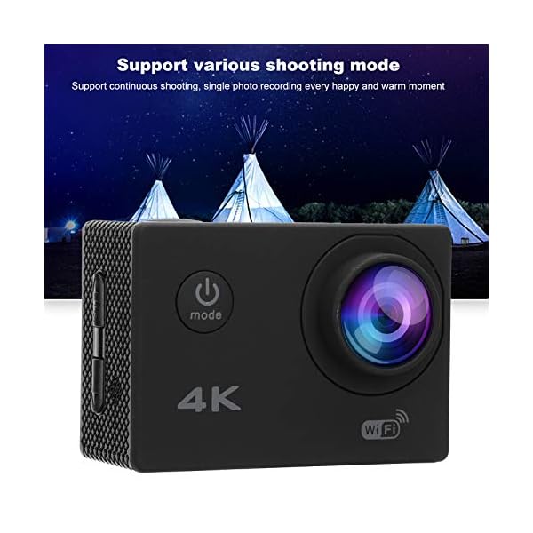 Lazmin112 4K Action Camera Kit, wasserdichte Mini-Weitwinkel-Camcorder-Kamera, intelligentes Verwacklungsschutz… – Bild 6