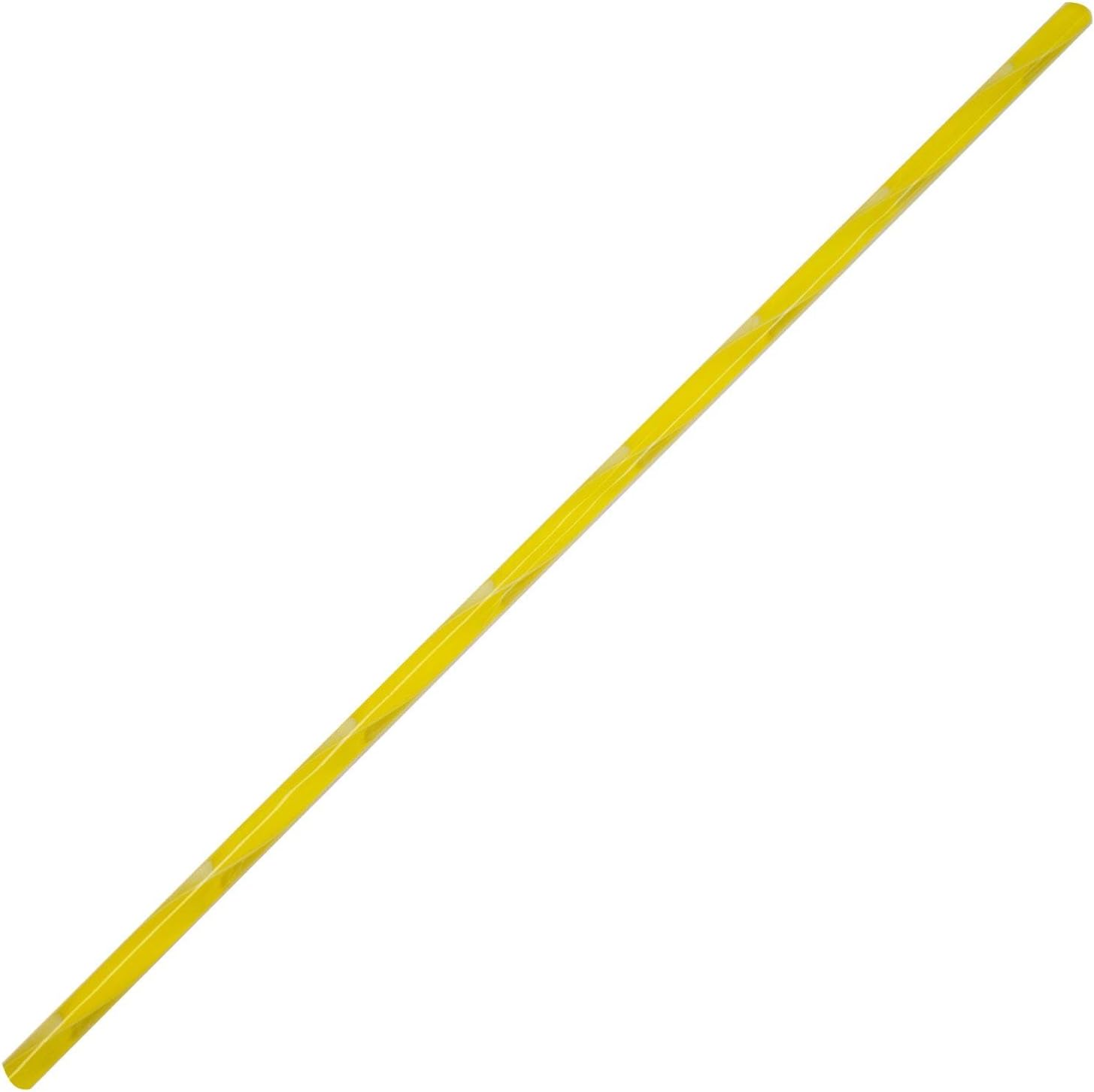 Sunflower Yellow & Clear Ribbon Cane - 90 Coe