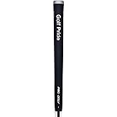 Golf Pride Pro Only Putter Grip, Angled, Oval &amp; Pistol | Putter Grip for Hand Placement, All-Rubber Construction for Firm Feel, Traditional Streamlined Shape, Comfort and Feedback