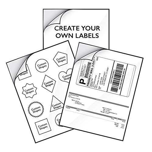 glossy full sheet adhesive paper