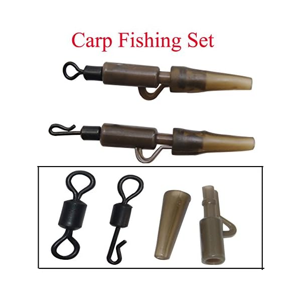 Shaddock-Fishing-90PCSBOX-Carp-Fishing-Set-Tail-Rubber-Lead-Clip-Rolling-Swivels-Quick-Change-Swivels-for-Carp-Fishing-Terminal-Tackle-Fishing-Accessories