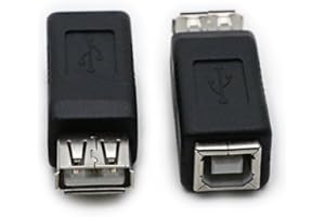 USB2.0 a to B Converter 2Pack USB2.0 a Female to Type B Female Adapter Compatible for Computer Hard Drives Data Transfer Conv