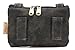 Bikers Jeans Loop Hang Bag Canvas Purse Smart Phone Case Crossbody Bag Black, Brown (Black in Leather Wings)