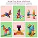 Dopobo Magnetic Tiles, Magnet Building Tiles : Clear 3D Magnetic Building Blocks Set for Kids Toddlers, Educational STEM Toys for Boys Girls (Upgraded-108 pcs)