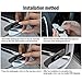 Audew 2 Pack Square Blind Spot Mirror 360° ABS Glass for All Universal Vehicles Car Fit Stick-on Design
