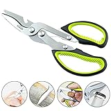 Heavy Duty Kitchen Scissors, Multi-Purpose Stainless Steel Shears Shears for Chicken, Poultry, Fish, Meat, Vegetables, Herbs, BBQ's and Bottle Can Opener by Youhome