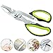 Heavy Duty Kitchen Scissors, Multi-Purpose Stainless Steel Shears Shears for Chicken, Poultry, Fish, Meat, Vegetables, Herbs, BBQ's and Bottle Can Opener by Youhome