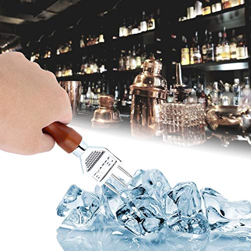 Oxidation Resistant Stainless Steel Ice Chisel Removal Pick Crushed Ice Tool Bar Accessories