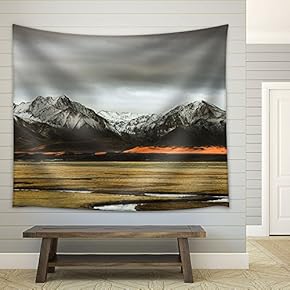 Mountain Landscape - Fabric Wall Tapestry Home Decor - 51x60 inches