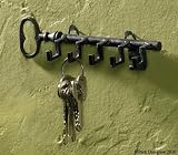 Park Designs Key Shaped Key Hook Rack Antiqued Look