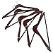 LOHAS Home 16-Pack Cherry Wood Suit Hangers with Non Slip Bar and Precisely Cut Notches - 360 Degree Swivel Chrome Hook - Cherry Finish Super Sturdy