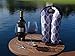 Wine Carrier Tote Bag for Travel - Black & White Insulated 2 Bottle Carrying Bag Cooler - Thick Neoprene Wine Bottle Holder Keeps Bottles Protected- Perfect for Picnics, Beach, Airplane Travel