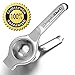 Lime - Lemon Zester/Grater Professional Citrus Juicer Hand Held Fruit Press, Best Kitchen Gadget DC-LS-SS By Delightful Chef