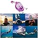 ZSPORT Snorkeling Mask, Easybreath Full Face Diving Mask GoPro Compatible,See More Larger Viewing Area Than Traditional Masks Anti-Fog Anti-Leak Technology (Purple, S/M)