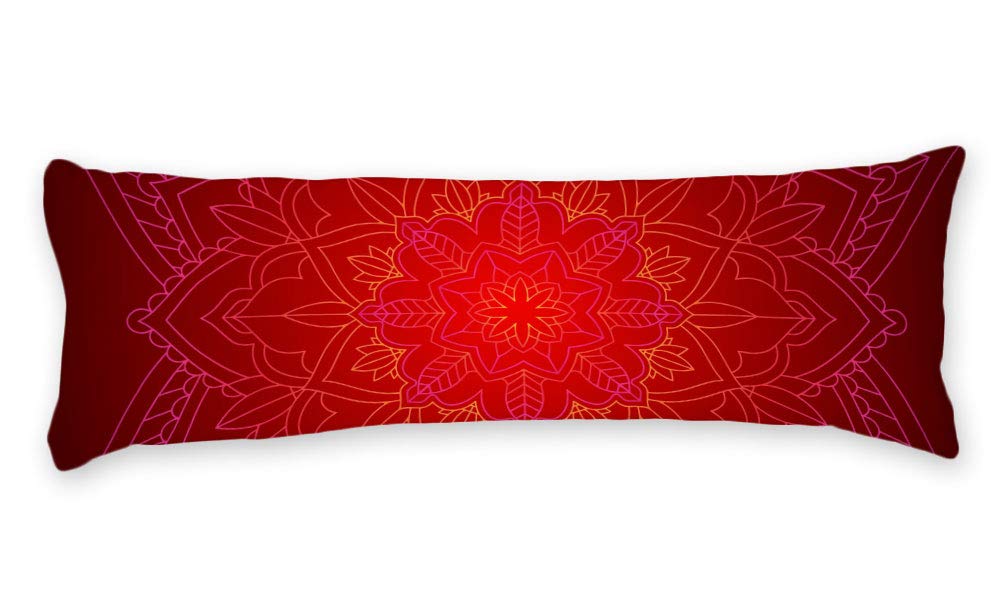 Custom Body Lines Red ... Pillow Amazon.com: Case Gold Mandala