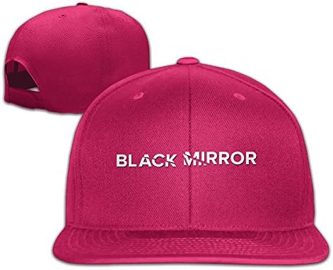 LeaDear Unisex Black Mirror Adjustable Baseball Cap Cotton Snapback Hat Red