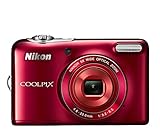 Nikon COOLPIX L30 20.1 MP Digital Camera with 5x Zoom NIKKOR Lens and 720p HD Video (Red) (Discontinued by Manufacturer)