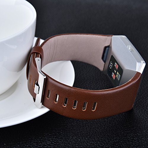 image for Fitbit Ionic Band Leather - V-Moro Fitbit Ionic Genuine Leather Band S