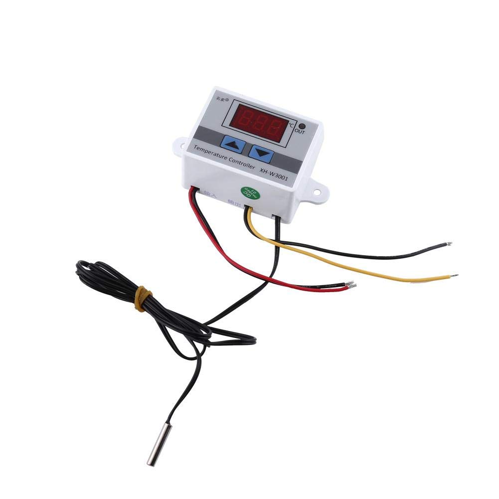 Dweekiy 12V High Precision Digital Thermostat Control Temperature Controller Switch with Probe