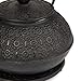 6 piece Japanese Cast Iron Pot Tea Set Black w/Trivet (30 oz 900YH)