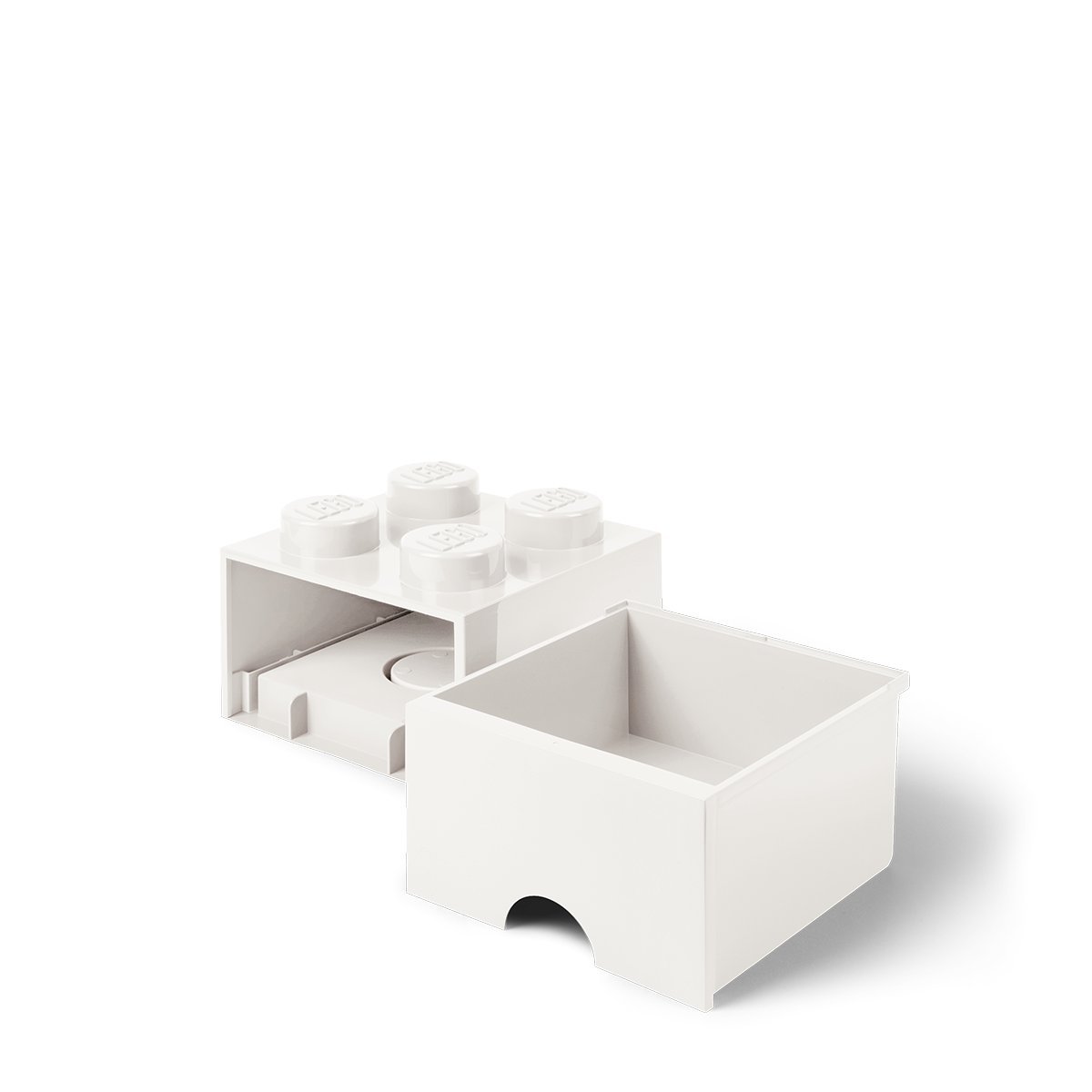 LEGO Brick Drawer, 4 Knobs, 1 Drawer, Stackable Storage Box, White: Home & Kitchen