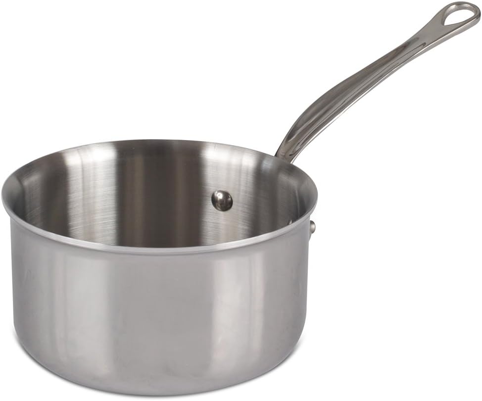 Mauviel M'Cook Saucepan, Cast Stainless Steel Handle- 1.9 qt, 6.3 in. diam.