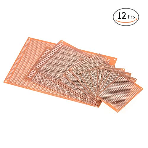 AppleLand 12pcs Prototype PCB Board Breadboard Universal Printed Circuit Board Kit for Electronic DIY Project - Quarkscm - Thumbnail 3