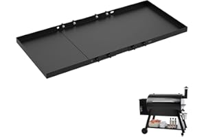 BBQ-PLUS Adjustable Grill Storage Shelf for Traeger Pro Series 34, Pro 780 and Ironwood 885 Pellet Grills Accessories,Metal Bottom Shelf for Traeger to Add More Storage Space