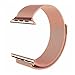 Apple Watch Band,Teslasz? 38mm Mesh Replacement Strap Stainless Steel Milanese Loop Strap Magnetic Buckle Wrist Band for Apple iWatch All Models,Rose Gold