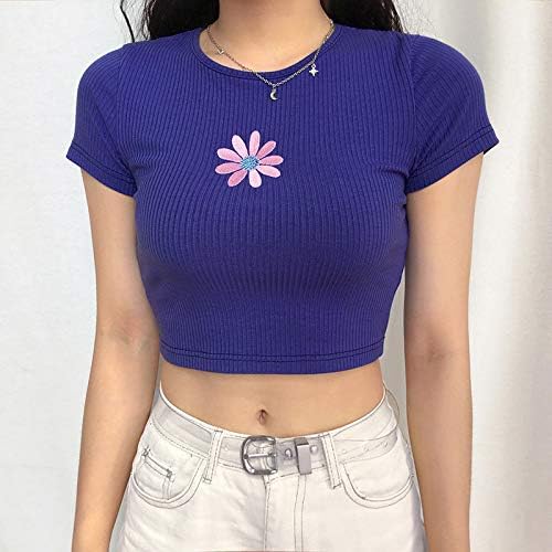 Amazon ライチ Lychee Tシャツ 半袖 レディース 刺繍 花モチーフ 雛菊 パープル ショート丈 おしゃれ 丸首 カジュアル S L S Tシャツ カットソー 通販 Amazon ライチ Lychee Tシャツ 半袖 レディース 刺繍 花モチーフ 雛菊 パープル ショート丈 おしゃれ 丸首 カジュアル S L S Tシャツ カットソー 通販