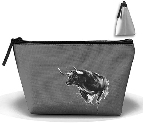 Unisex Stylish And Practical Strong And Brave Cow Bull Trapezoidal Storage Bags Handbags