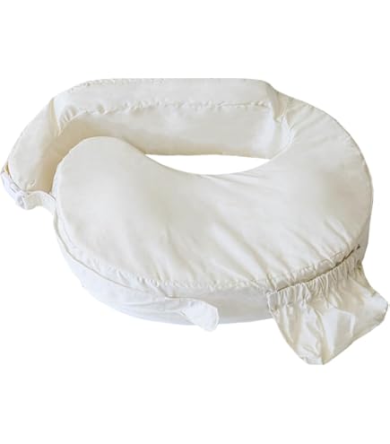 Ergobaby Natural Curve Nursing Pillow With Strap - Supportive Feeding Pillow For Newborns (Grey)