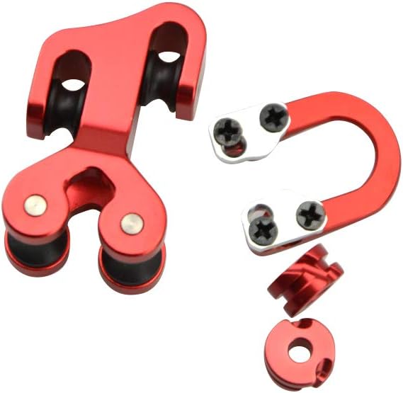 ZSHJG Compound Bow Accessories Kit Bowstring Cable Slide D Loop and Peep Sight 1/8" 3/16" Hole Size Bow Accessories Set (Red) - Image 5