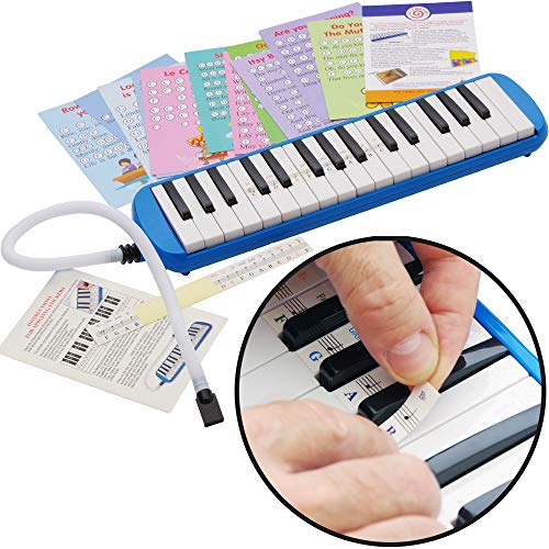 32Key Melodica with 23 Easy Play Songs Portable Air Piano Color