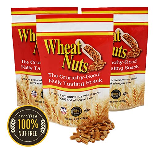 Wheat Nuts, 100% Nut Free Snack, Peanut Allergy Safe, No cholesterol, Crunchy Good Nutty Taste, Nutritious, 8oz…